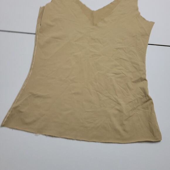 Jockey Top Women Large Shirt Tan Sleeveless Fitted Tank Undershirt Tummy Control - Picture 9 of 12
